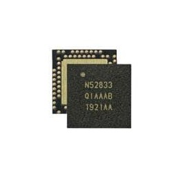 1 pcs : nRF52833-QDAA-R - RF System on a Chip - SoC nRF52833-QDAA QFN 40L 5x5