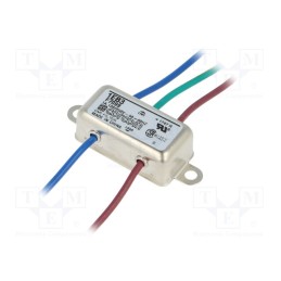 1 pcs x TE Connectivity - 6609020-2 - Filter: anti-interference, single-phase, 250VAC, Ioper.max: 1A