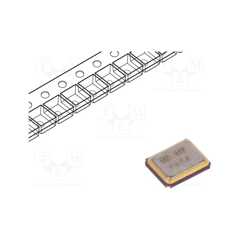 1 pcs x IQD FREQUENCY PRODUCTS - LFXTAL069407CUTT - Resonator: quartz, 30MHz, ±20ppm, 10pF, SMD, 2.5x2x0.6mm
