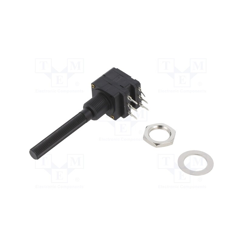 1 pcs x PIHER - PC16DH10IP06101A2020TA - Potentiometer: shaft, 100Ω, 200mW, THT, 6mm, plastic, stereo, carbon