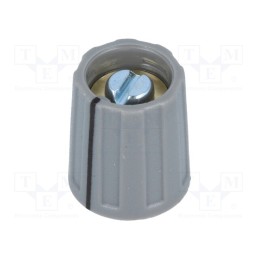 1 pcs x OKW - A2613068 - Knob, with pointer, ABS, Øshaft: 6mm, Ø13.5x15.5mm, black, A2613