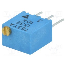 1 pcs x VISHAY - T63YA103KT20 - Potentiometer: mounting, multiturn, 10kΩ, 250mW, ±10%, linear, THT