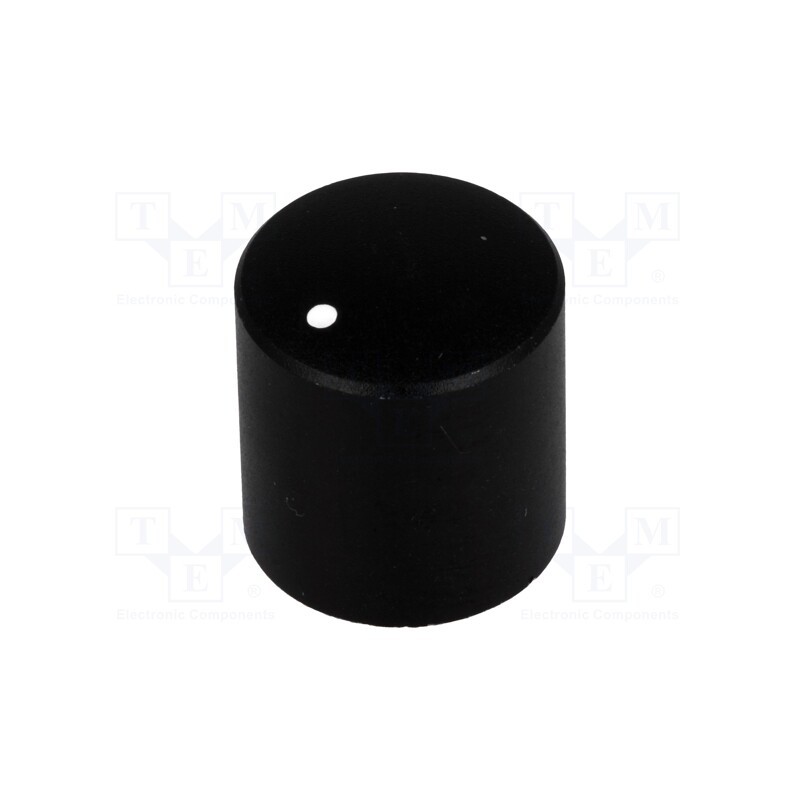 1 pcs x CLIFF - FC7230 - Knob, with pointer, aluminium,thermoplastic, Øshaft: 6mm, black