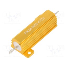 1 pcs x SR PASSIVES - AHP50W-47RF - Resistor: wire-wound, with heatsink, 47Ω, 50W, ±1%, 50ppm/°C