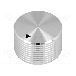 1 pcs x SCI - MC-131-6.4 - Knob, with pointer, aluminium, Ø25x15mm, screw fastening
