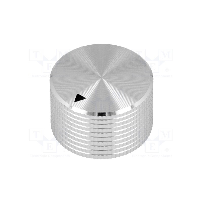 1 pcs x SCI - MC-131-6.4 - Knob, with pointer, aluminium, Ø25x15mm, screw fastening