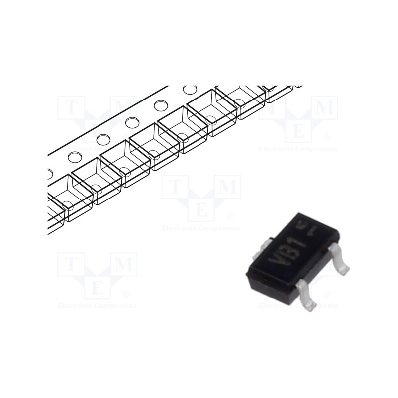 1 pcs x INFINEON TECHNOLOGIES - TLV4906KFTSA1 - Sensor: Hall, SC59, 4.7÷13.9mT, Usup: 2.7÷18VDC, Temp: -40÷85°C