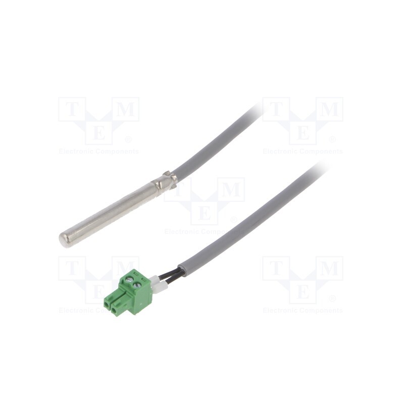 1 pcs x INVEO - DS-1 - Sensor: temperature, DS18B20, Body dim: Ø6x50mm, Leads: lead x2