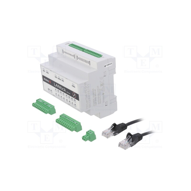 1 pcs x INVEO - LANTICK PE-0-16 - Digital input, Number of ports: 1, 10÷24VDC, LAN, IN: 16, 5÷50°C