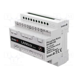 1 pcs x INVEO - LANTICK PE-0-8 - Digital input, Number of ports: 1, Usup: 10÷24VDC, LAN, IN: 8