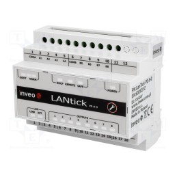 1 pcs x INVEO - LANTICK PE-8-0 - Digital output, Number of ports: 1, 10÷24VDC, LAN, OUT: 8, 5÷50°C