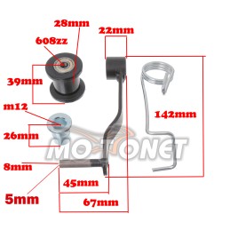 Quad shineray atv 250 cf moto bashan bemi eagle chain tensioner lever