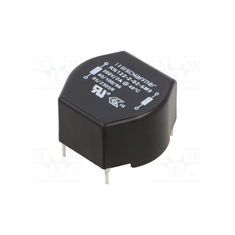 1 pcs x SCHAFFNER - RN122-2-02-6M8 - Inductor: wire with current compensation, THT, 6.8mH, 2A, 156mΩ