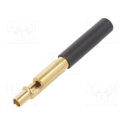 1 pcs x STu00c4UBLI - 22.1037-21 - Socket, 4mm banana, 19A, 300V, black, insulated, gold-plated