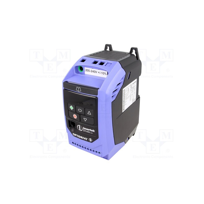 1 pcs x INVERTEK DRIVES - ODE-3-120023-1F12 - Vector inverter, Max motor power: 0.37kW, Usup: 200÷240VAC, IN: 4