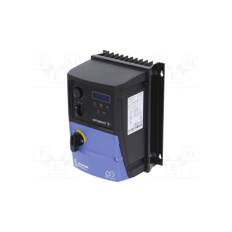 1 pcs x INVERTEK DRIVES - ODE-3-120023-1F1B - Vector inverter, Max motor power: 0.37kW, Usup: 200÷240VAC, IN: 4