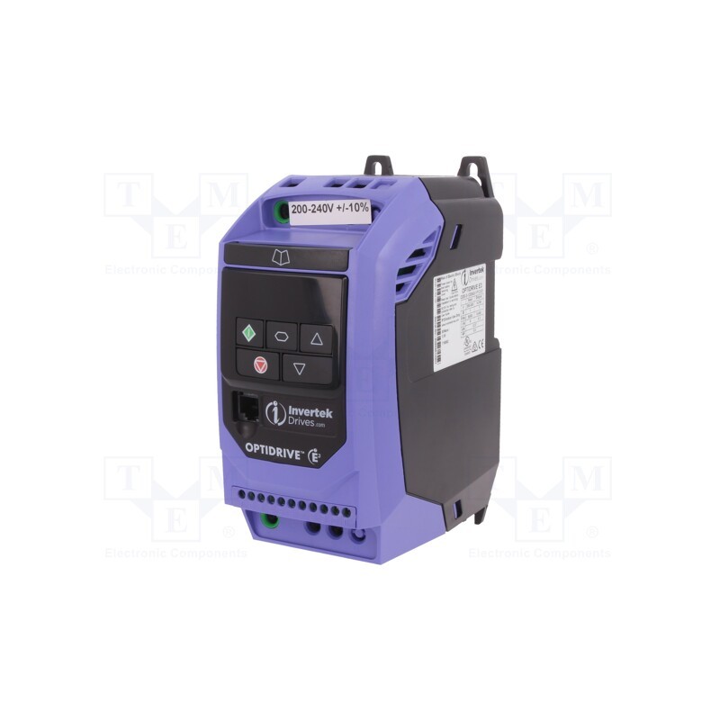 1 pcs x INVERTEK DRIVES - ODE-3-120043-1F12-01 - Vector inverter, Max motor power: 0.37kW, Usup: 200÷240VAC, IN: 4