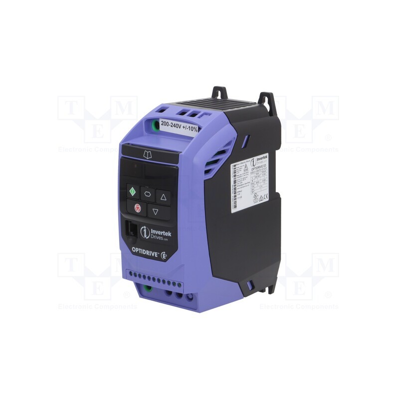 1 pcs x INVERTEK DRIVES - ODE-3-120070-1012-01 - Vector inverter, Max motor power: 0.75kW, Usup: 200÷240VAC, IN: 4