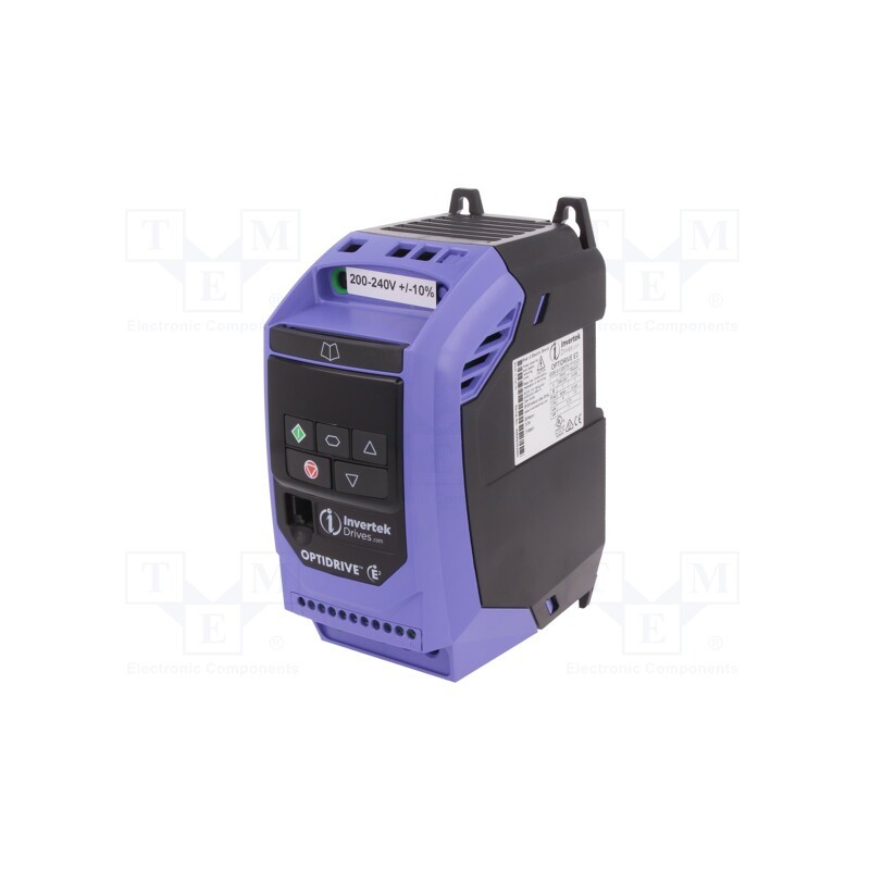1 pcs x INVERTEK DRIVES - ODE-3-120070-1F12-01 - Vector inverter, Max motor power: 0.75kW, Usup: 200÷240VAC, IN: 4