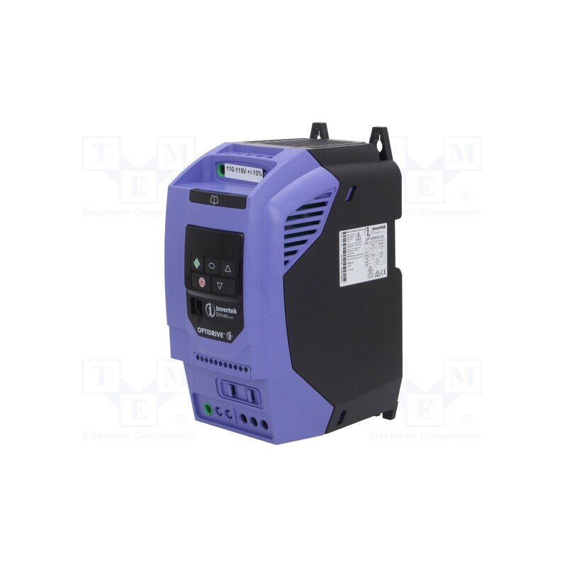 1 pcs x INVERTEK DRIVES - ODE-3-210105-1F42-01 - Vector inverter, Max motor power: 0.55kW, Usup: 110÷115VAC, IN: 4