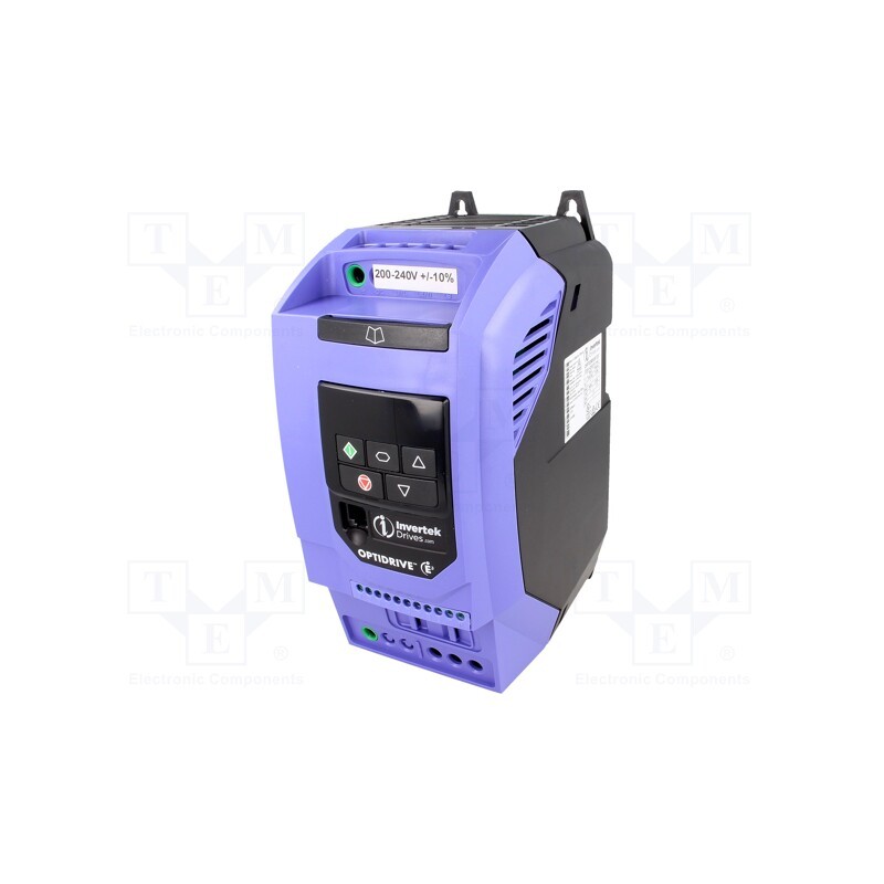1 pcs x INVERTEK DRIVES - ODE-3-220070-1F42 - Vector inverter, Max motor power: 1.5kW, Usup: 200÷240VAC, IN: 4