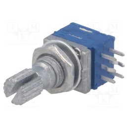 1 pcs x BOURNS - PTD902-1015K-A104 - Potentiometer: shaft, 25mW, 100kΩ, ±10%, 300°, for PCB, logarithmic