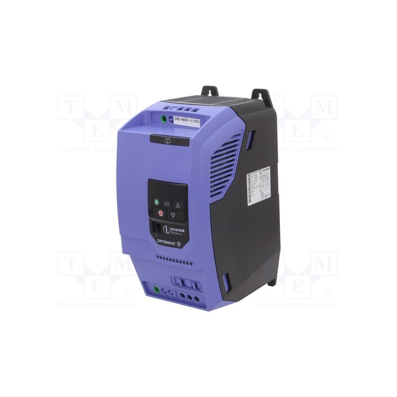 1 pcs x INVERTEK DRIVES - ODE-3-340180-3F42 - Vector inverter, 7.5kW, 3x400VAC, 3x380÷480VAC, 0÷10V, IN: 4, 18A