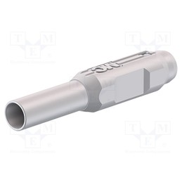 1 pcs x STu00c4UBLI - 65.3324-29 - Plug, 2mm banana, white, gold-plated, Insulation: polyamide