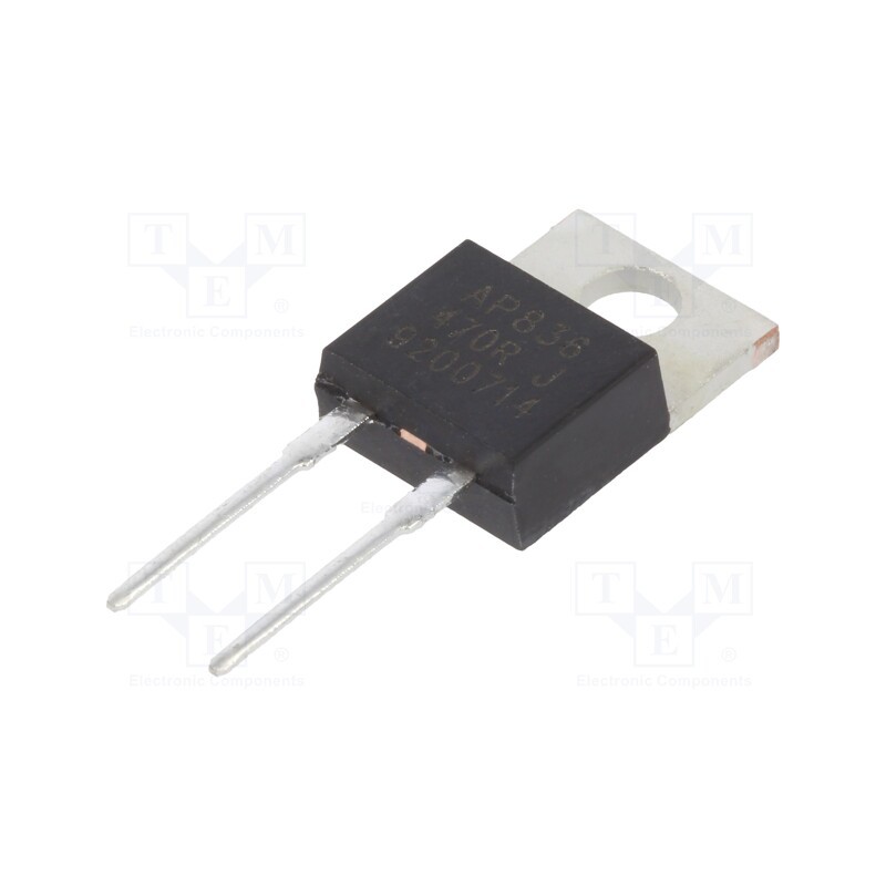 1 pcs x ARCOL - AP836 470R J - Resistor: thick film, THT, TO220, 470Ω, 35W, ±5%, -65÷150°C