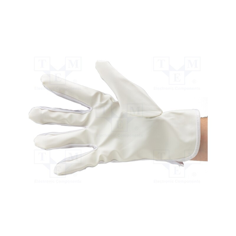 1 set x EUROSTAT GROUP - 51-690-0600 - Protective gloves, ESD, S, Features: dissipative, white