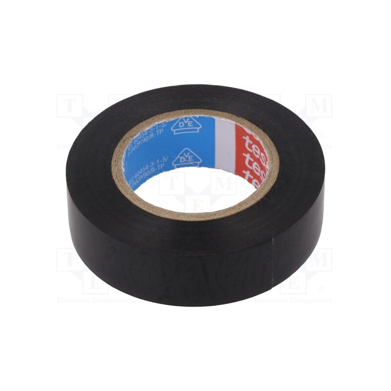 1 pcs x TESA - 53988-00002-00 - Tape: electrical insulating, W: 19mm, L: 25m, Thk: 0.15mm, black