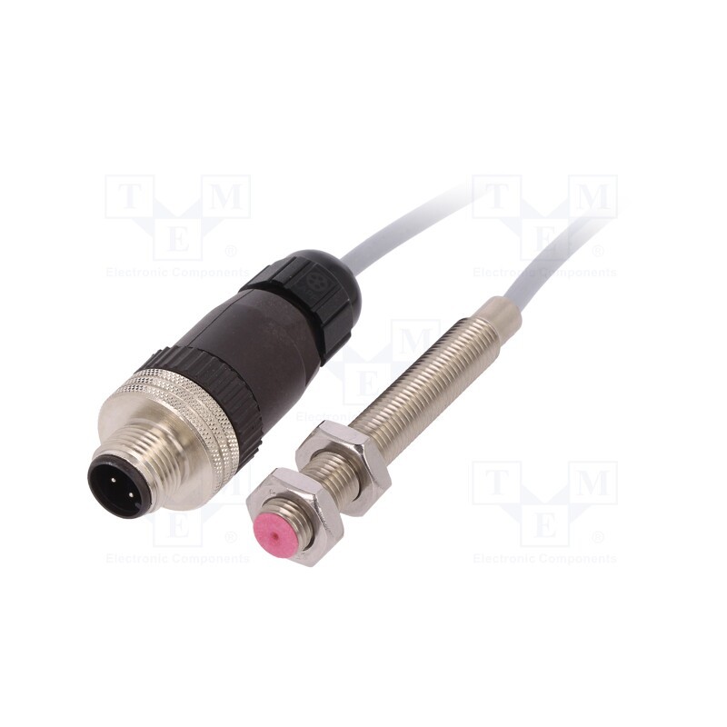 1 pcs x IPF ELECTRONIC - IB08012W - Sensor: inductive, OUT: PNP / NO, 0÷2mm, 10÷35VDC, M8, IP65, 50mA