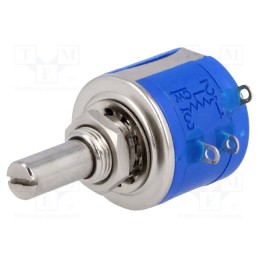 1 pcs x SR PASSIVES - POT2218M-5K - Potentiometer: shaft, multiturn, 5kΩ, 2W, ±5%, 6.35mm, linear