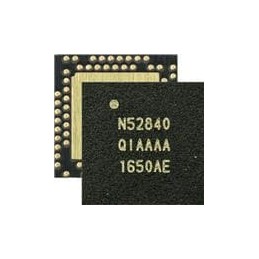 1 pcs : NRF52840-QIAA-F-R - RF System on a Chip - SoC Multiprotocol Bluetooth 5.3 SoC supporting Bluetooth Low Energy, Bluetooth