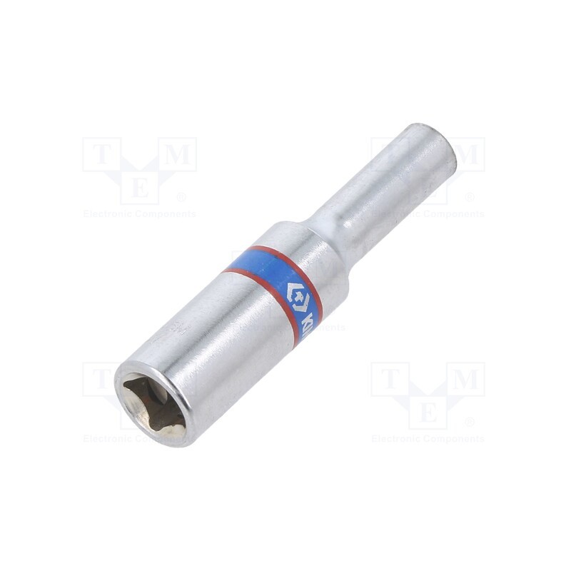 1 pcs x KING TONY - 223045M - Socket, 12-angles,socket spanner, 1/4', Socket bit length: 50mm