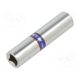 1 pcs x KING TONY - 223508M - Socket, 6-angles,socket spanner, HEX 8mm, 1/4', 50mm, long