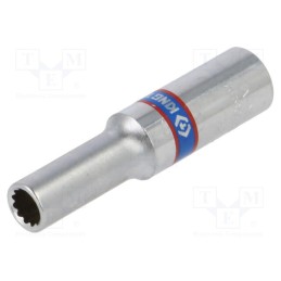 1 pcs x KING TONY - 223055M - Socket, 12-angles,socket spanner, 1/4', Socket bit length: 50mm