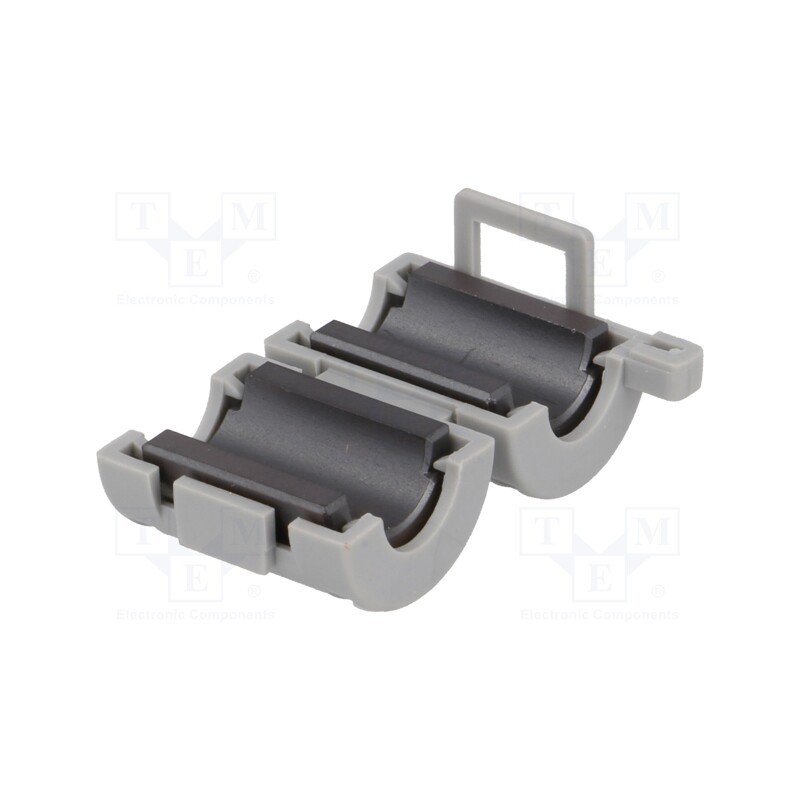 1 pcs x TDK - ZCAT1518-0730 - Ferrite: two-piece, on round cable, A: 22mm, B: 18mm, C: 7mm, D: 15mm