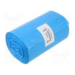 1 rol x PLAST - 627887 - Trash bags, polyetylene LD, blue, 35l, 50pcs.