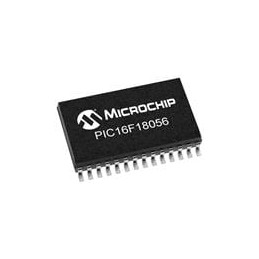 1 pcs : PIC16F18056-I/SO - 8-bit Microcontrollers - MCU 28KB Flash, 256EE, 2KB RAM, 10b ADC, PWM, CCP, HLT, WDT, PPS, EUSART, SP