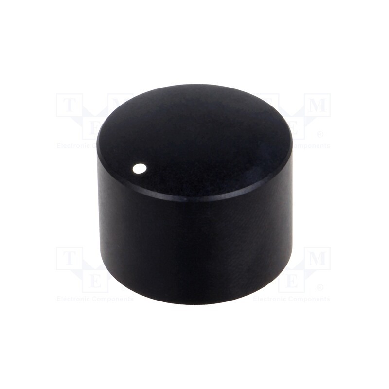 1 pcs x CLIFF - FC7232 - Knob, with pointer, aluminium,thermoplastic, Øshaft: 6mm, black