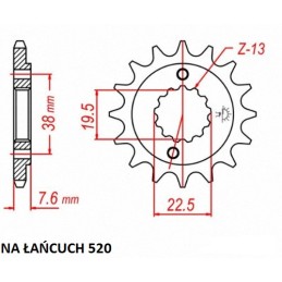 Front sprocket 14 from suzuki ltz 400 lt r 450