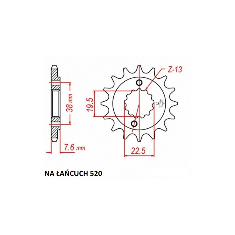 Front sprocket 14 from suzuki ltz 400 lt r 450