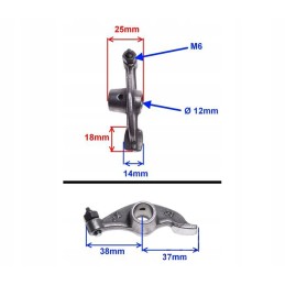 Valve lever quad atv loncin 250 cross 4t 2x