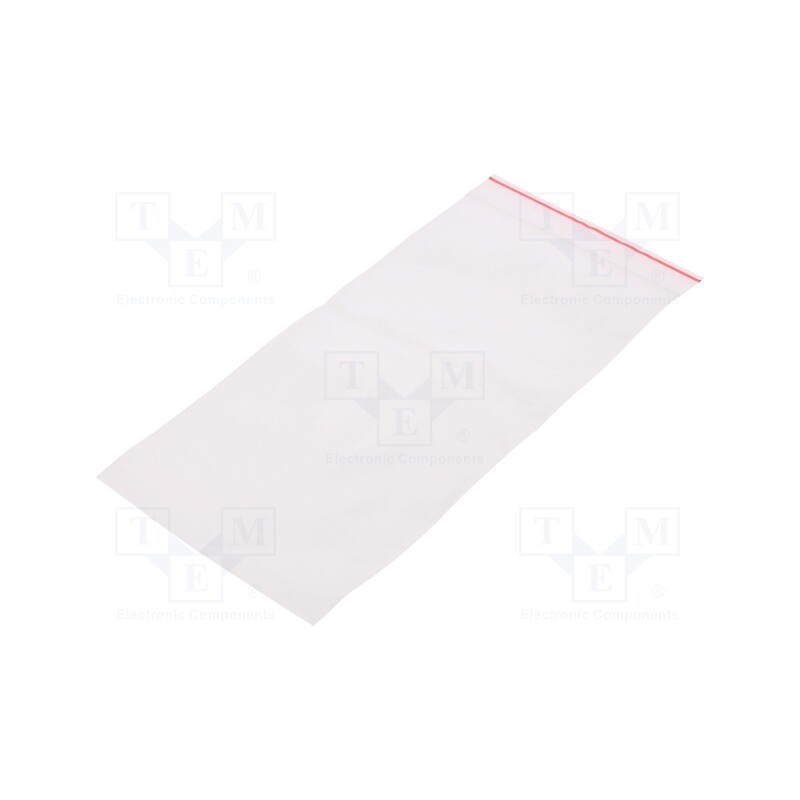 1 pcg x PLAST - 02-05-1020 - Self-seal bag, L: 200mm, Width: 100mm, Thick: 40um, polyetylene