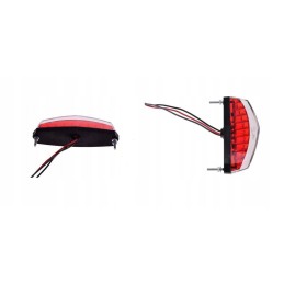 LED rear lamp for quad ATV, license plate illumination