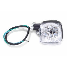 Turn signal Honda CG125 square white sc