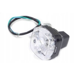 Turn signal Honda CG125 square white sc