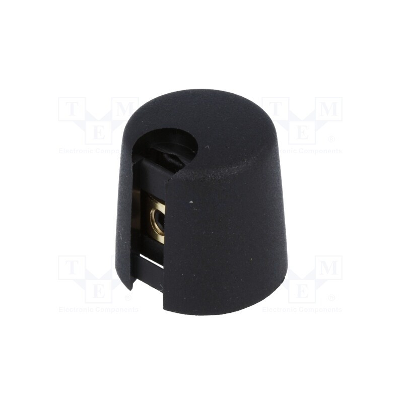 1 pcs x OKW - A1016069 - Knob, with pointer, plastic, Øshaft: 6mm, Ø16x16mm, black, A10