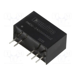 1 pcs x AIMTEC - AMDG-242005A50JZ - Converter: DC/DC, 2.25W, Uin: 21.6÷26.4V, Uout: 20VDC, Uout2: -5VDC